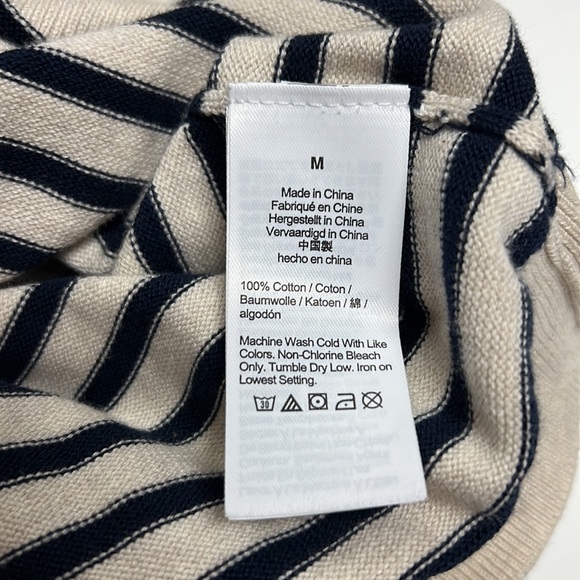 ✨ J.Crew✨ Cotton mock-neck sweater in stripe - Picture 4 of 12